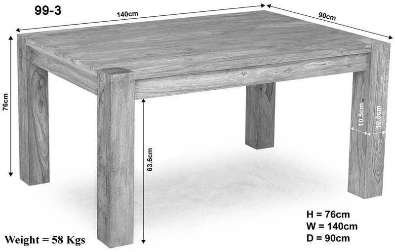 Novo Acacia Modern Wood Dining Table - Duraster