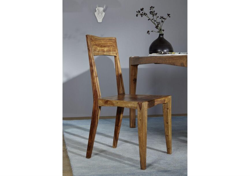 Urbane Sheesham Wood Sleek Chair - Duraster