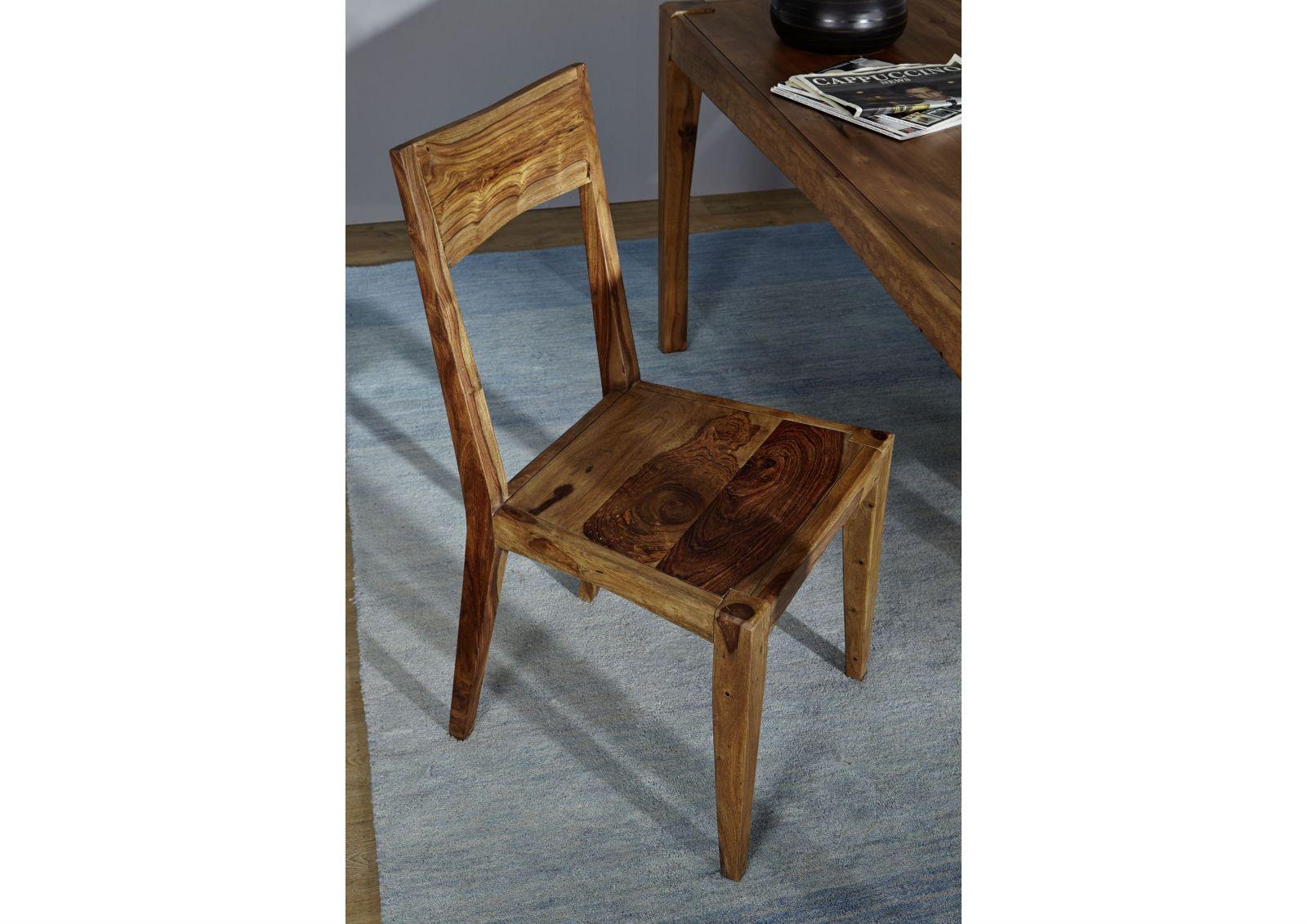 Urbane Sheesham Wood Sleek Chair - Duraster