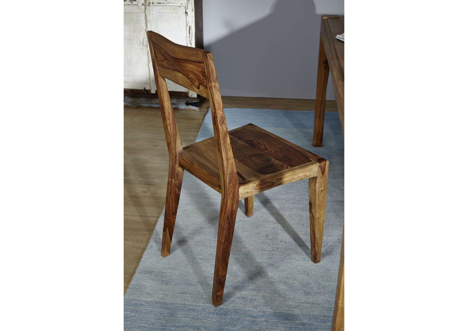 Urbane Sheesham Wood Sleek Chair - Duraster
