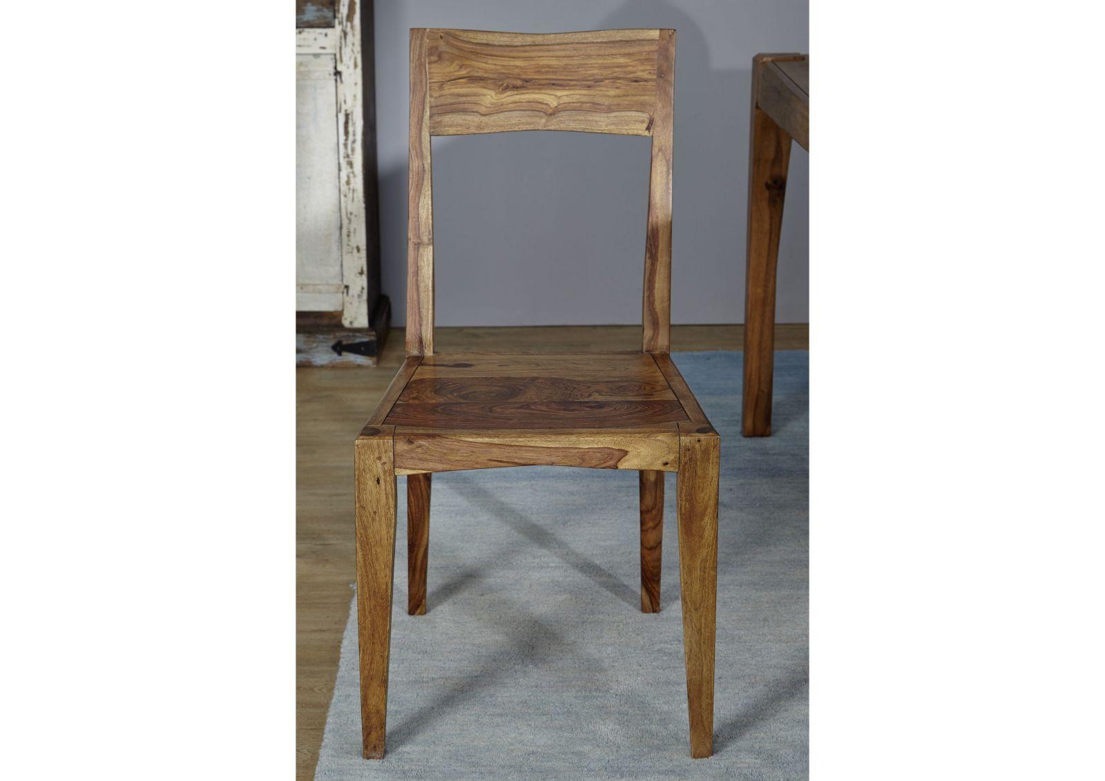 Urbane Sheesham Wood Sleek Chair - Duraster