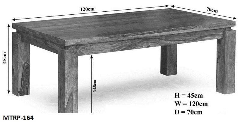 Gangaur New edge Sheesham Coffee Table #2 - Duraster