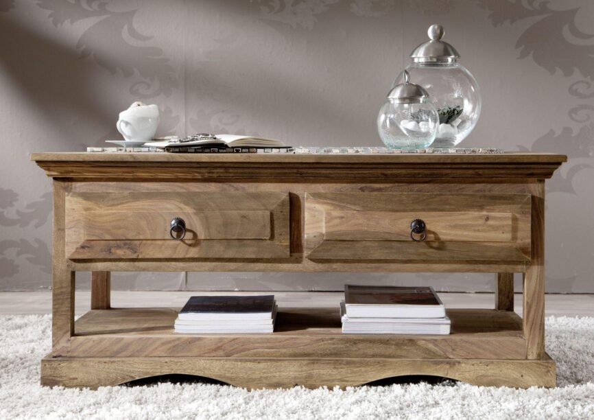 Victoria Retro Sheesham Coffee Table #5 - Duraster