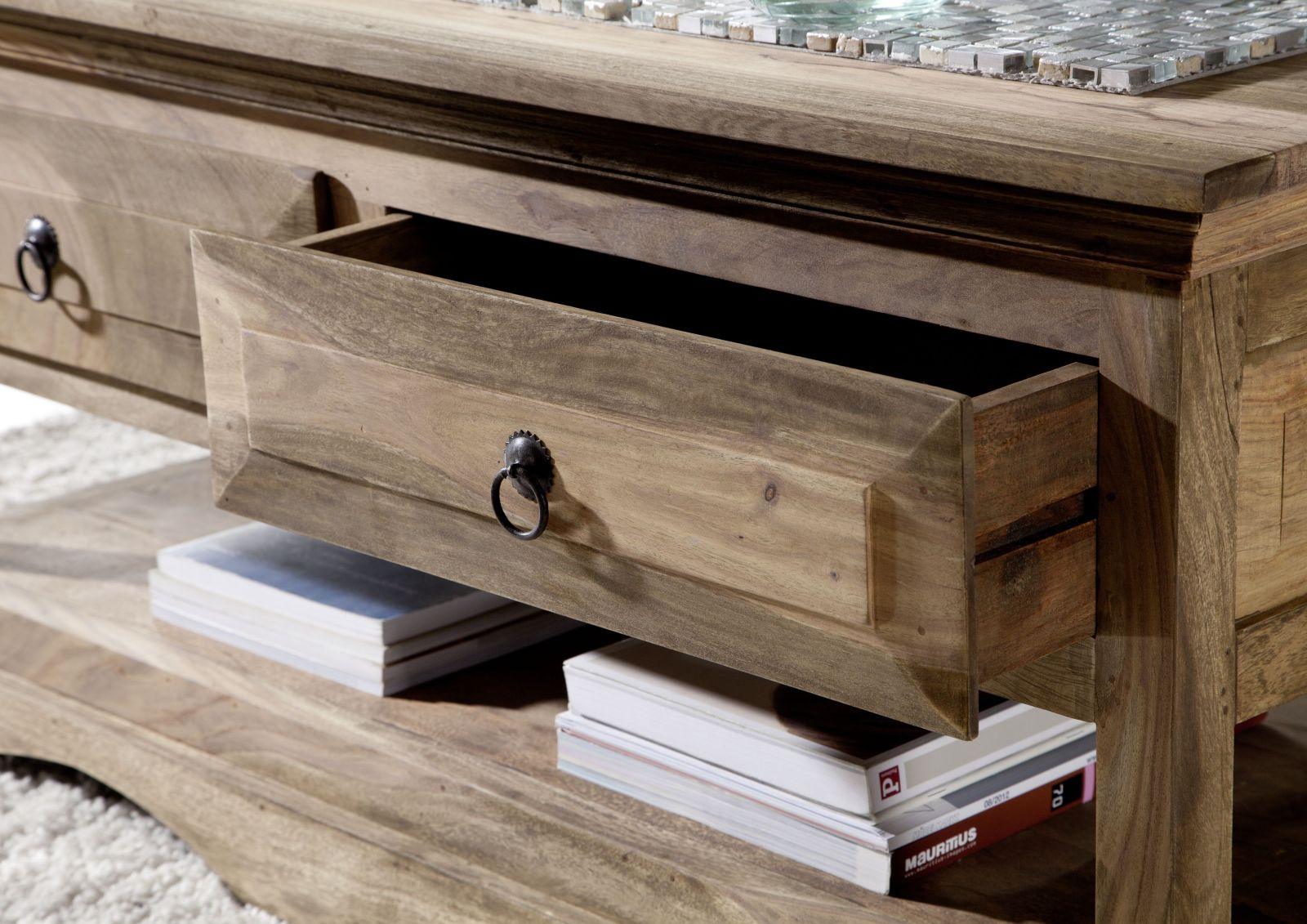 Victoria Retro Sheesham Coffee Table #5 - Duraster