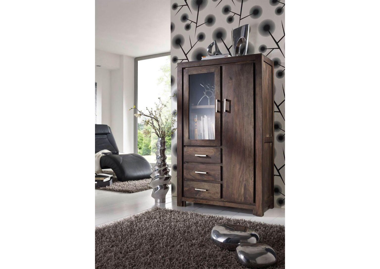 Gangaur Modern Sheesham Highboard Cabinets #6 - Duraster