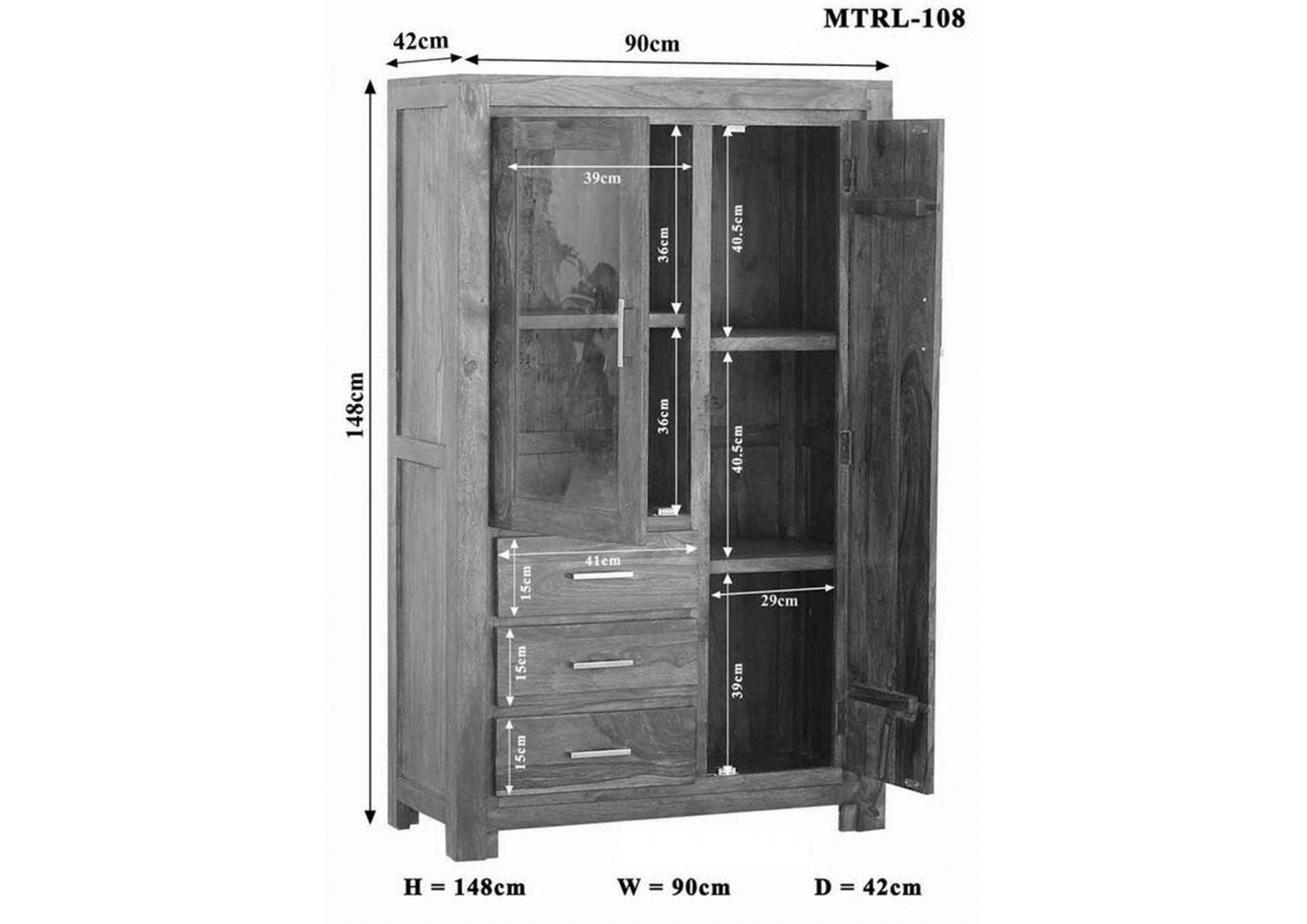 Gangaur Modern Sheesham Highboard Cabinets #6 - Duraster