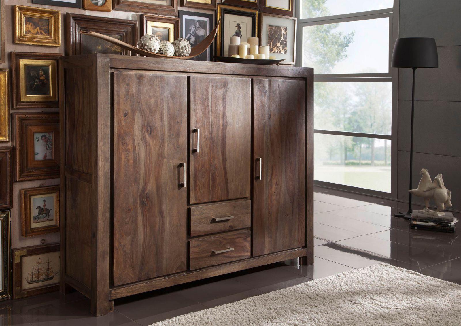 Gangaur New Edge Sheesham Highboard Cabinet #8 - Duraster