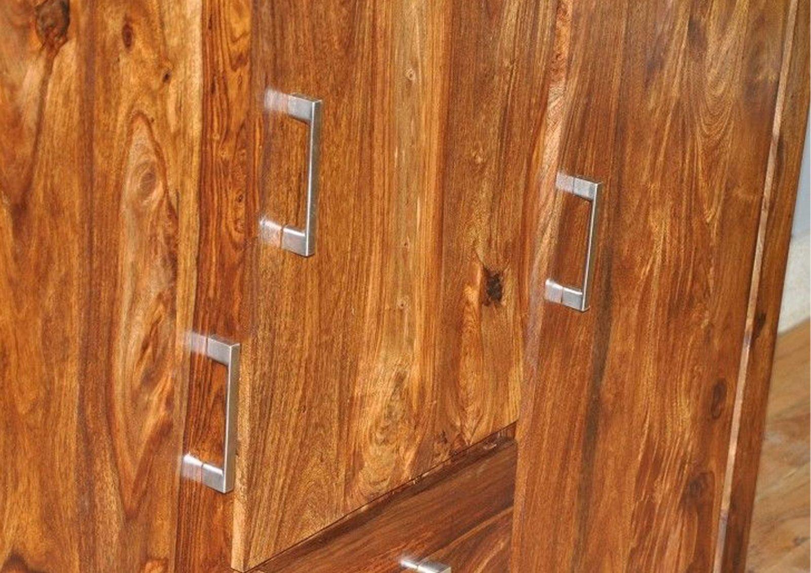 Metro Modern Sheesham Highboard Cabinet #6 - Duraster