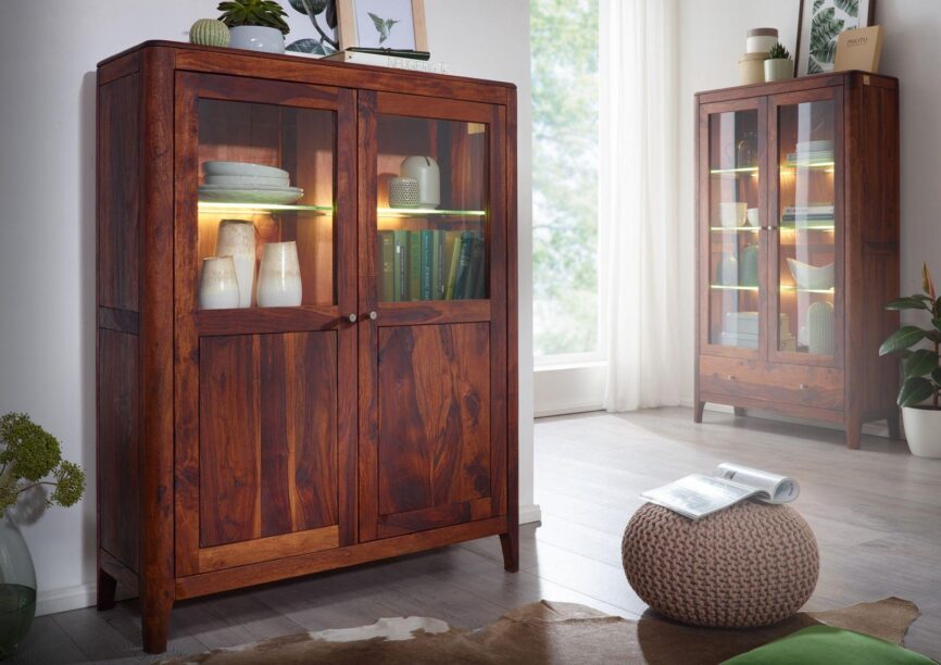 Heritage Sheesham Elegant Display Cabinet #2 - Duraster