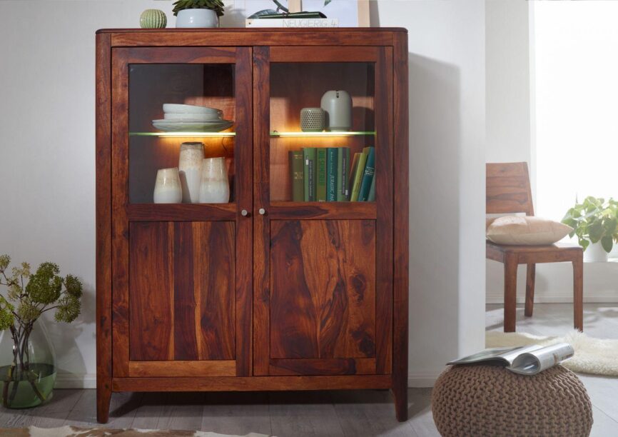 Heritage Sheesham Elegant Display Cabinet #2 - Duraster