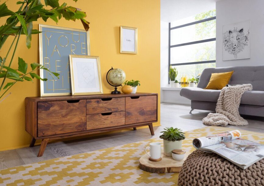 Ummed Modern & Contemporary Sheesham Wood Sideboard Cabinet #1 - Duraster
