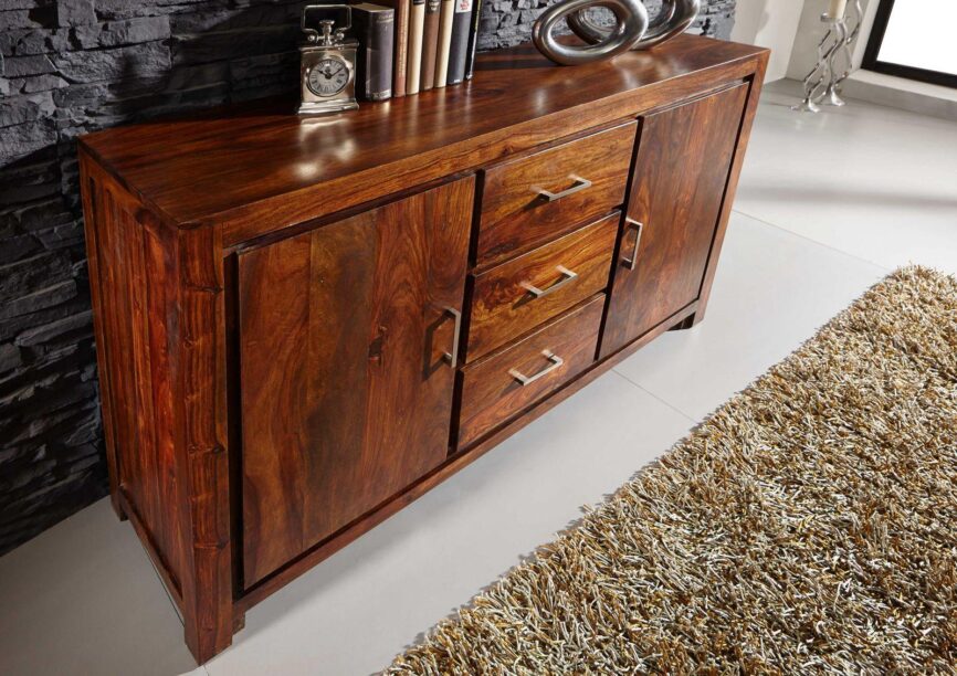 Metro Modern Sheesham Sideboard Cabinet #7 - Duraster