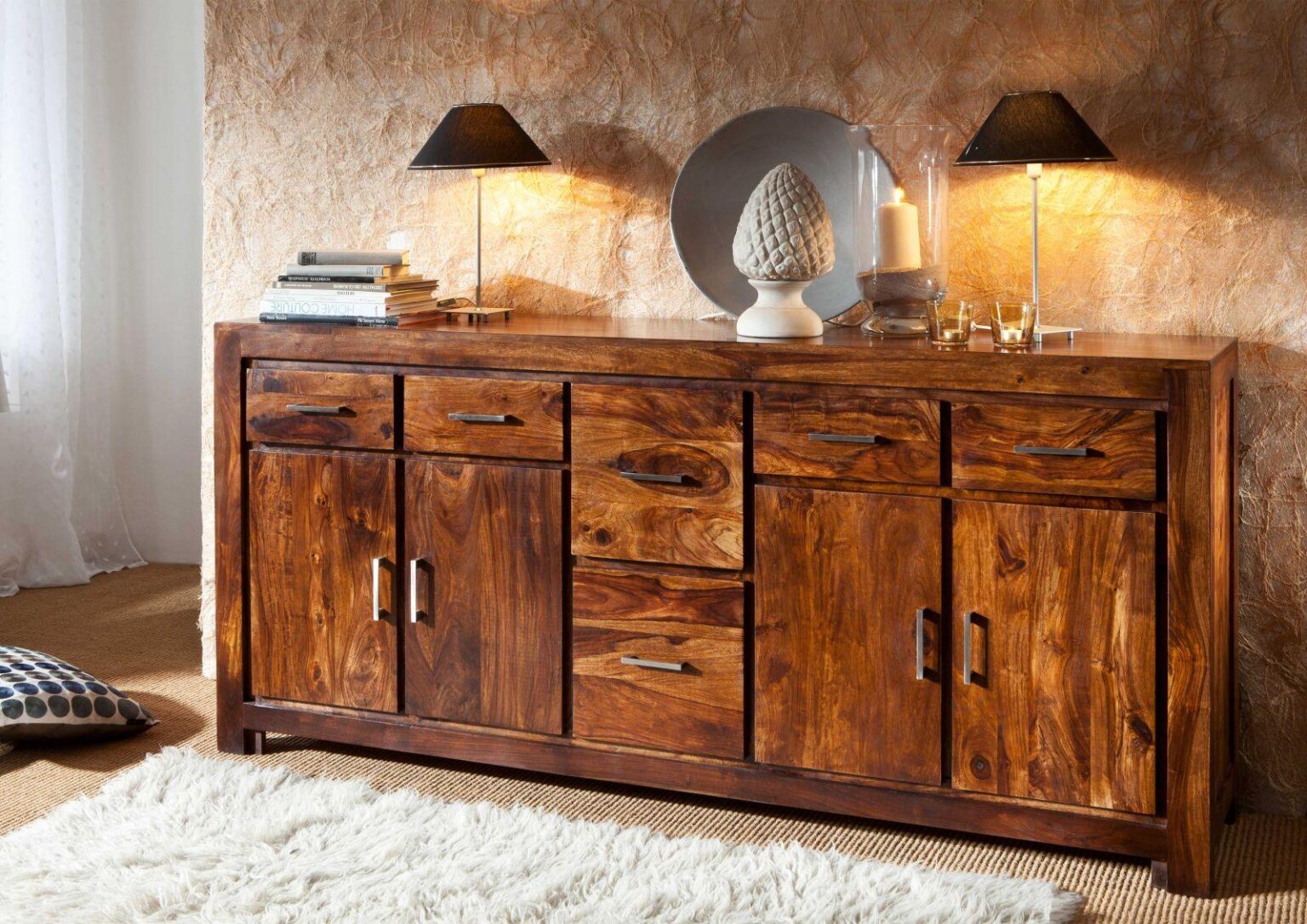 Metro Classic Sheesham Sideboard Cabinet #1 - Duraster