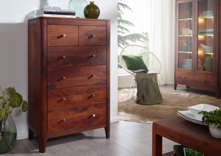 Heritage Sheesham Modern Dresser / Sideboard Cabinet #4 - Duraster