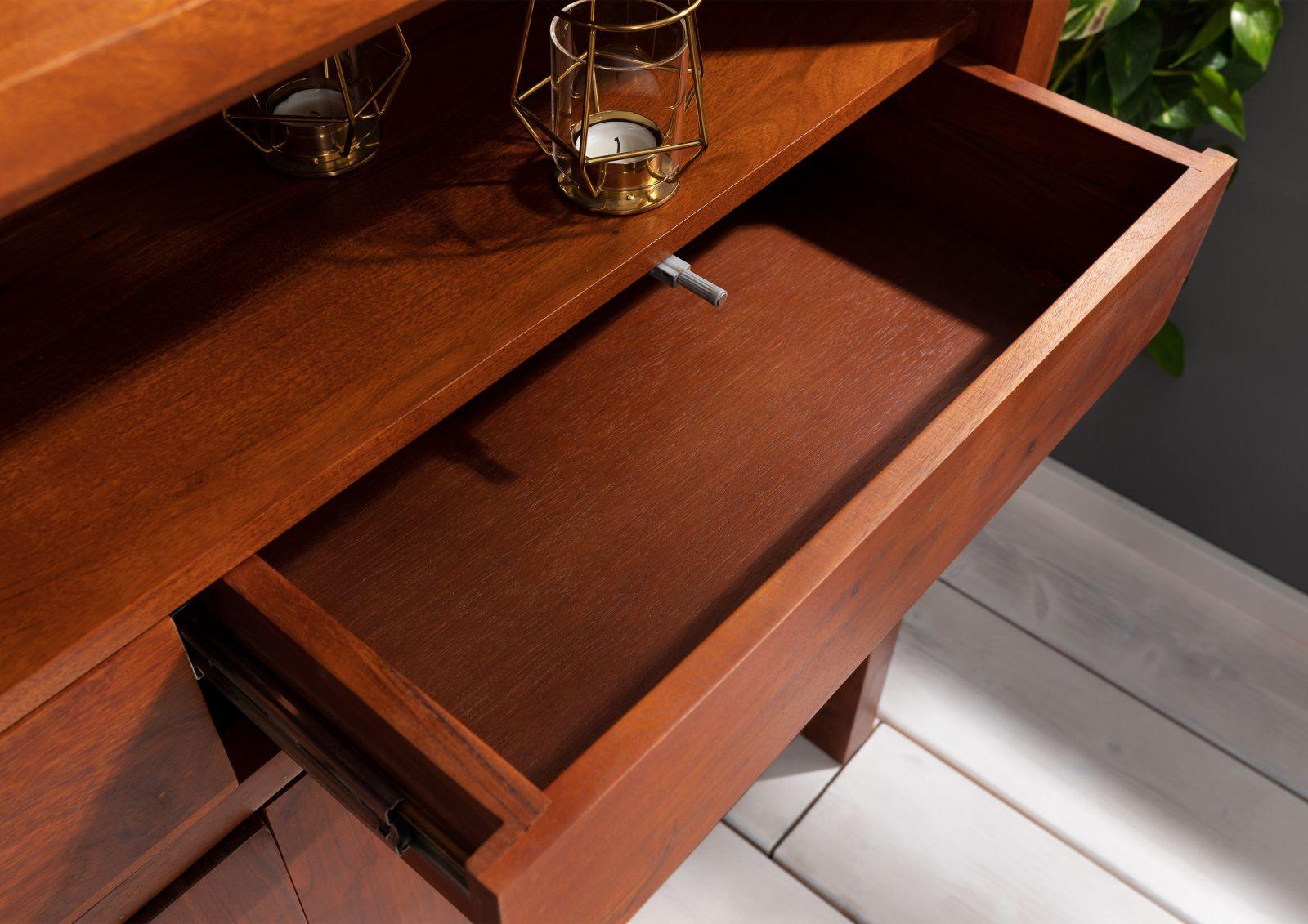 Osian Acacia Wood Modern Style Sideboard - Duraster