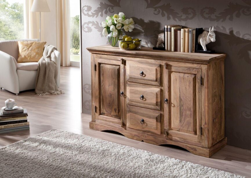 Victoria Elegant Sheesham Sideboard Cabinet #1 - Duraster
