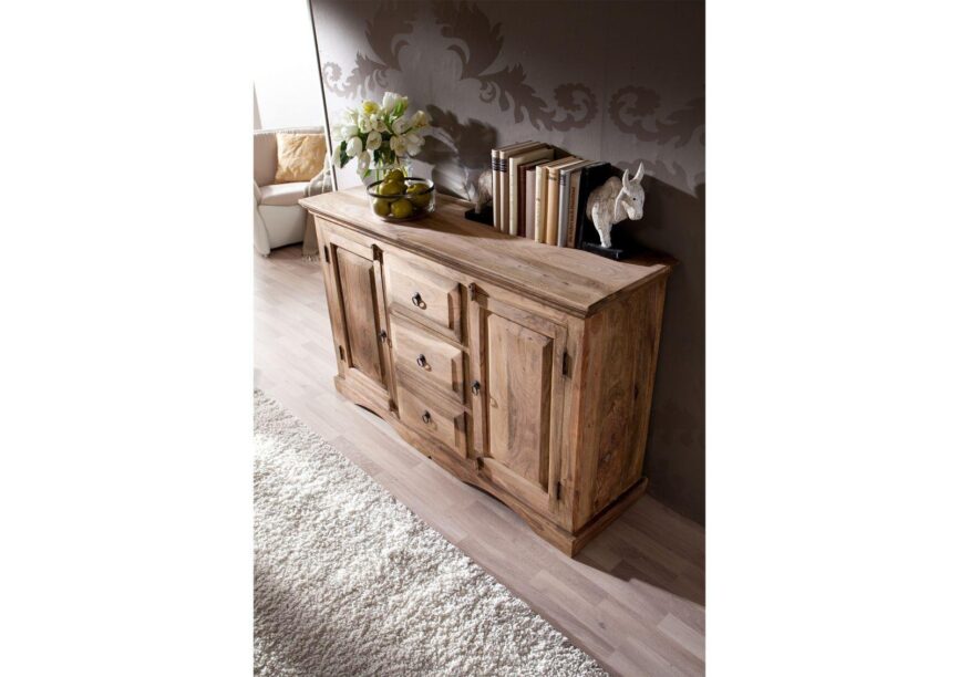 Victoria Elegant Sheesham Sideboard Cabinet #1 - Duraster