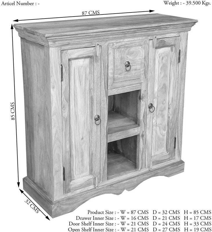 Victoria New look Sheesham Sideboard Cabinet #4 - Duraster