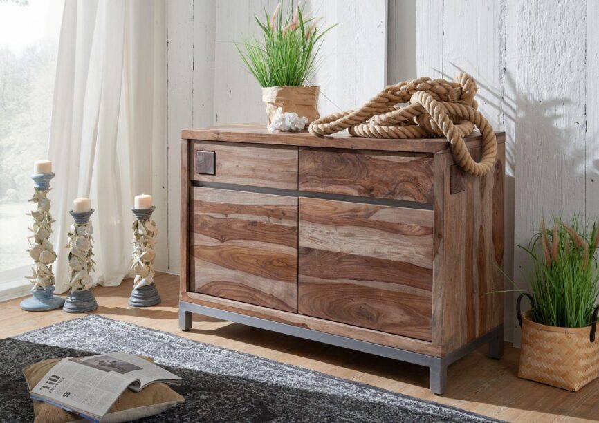 Thar Modern Sheesham Wood Sideboard Cabinet - Duraster
