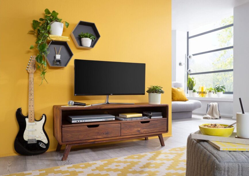 Ummed Modern Sheesham Wood TV Unit #2 - Duraster