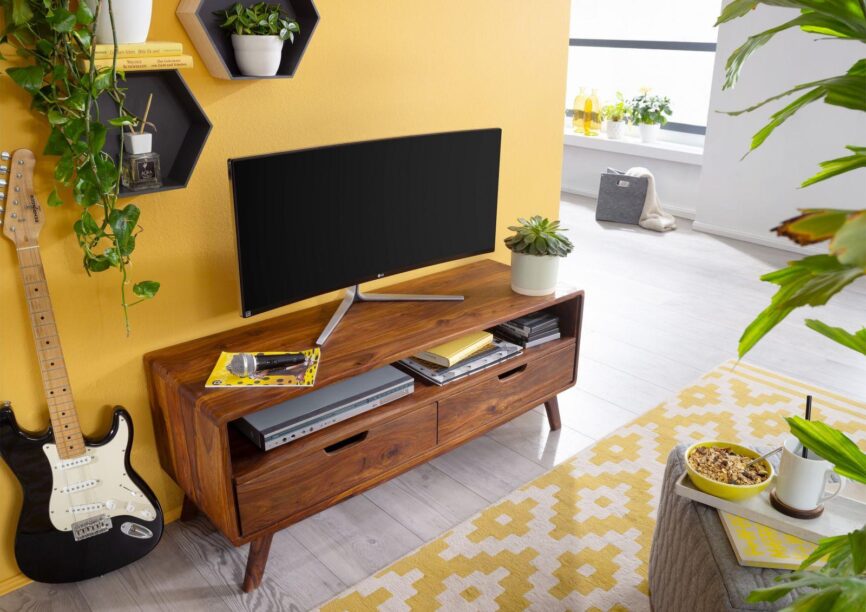 Ummed Modern Sheesham Wood TV Unit #2 - Duraster