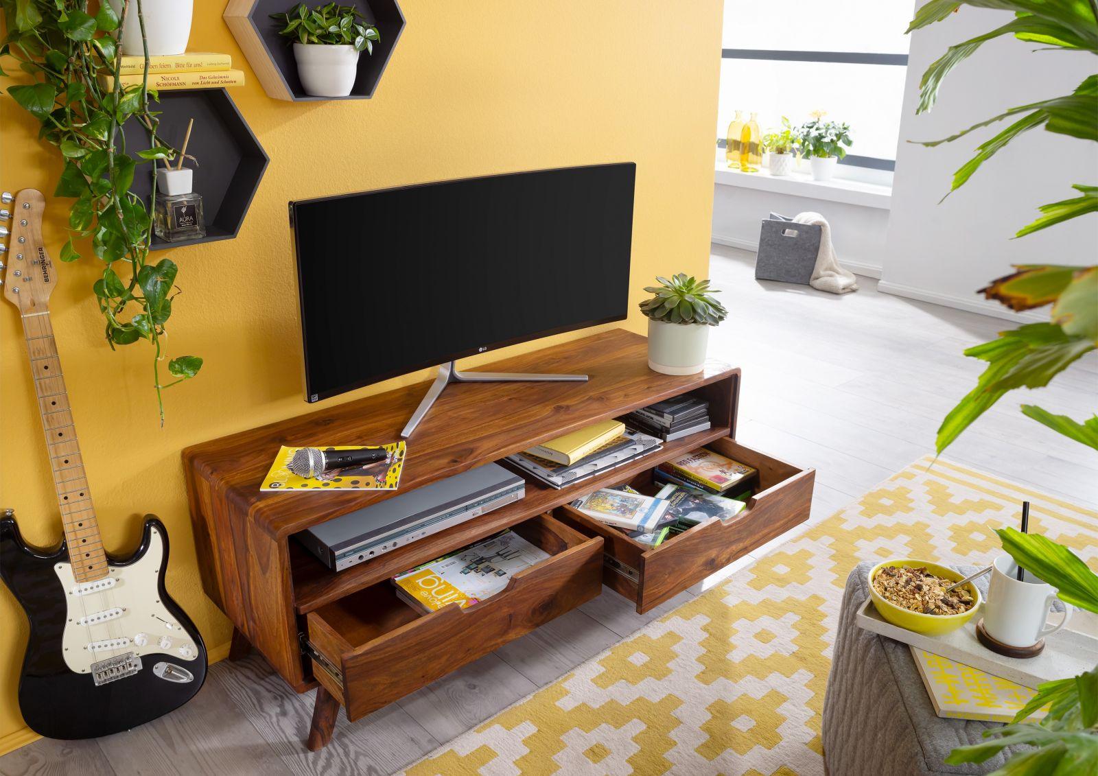 Ummed Modern Sheesham Wood TV Unit #2 - Duraster