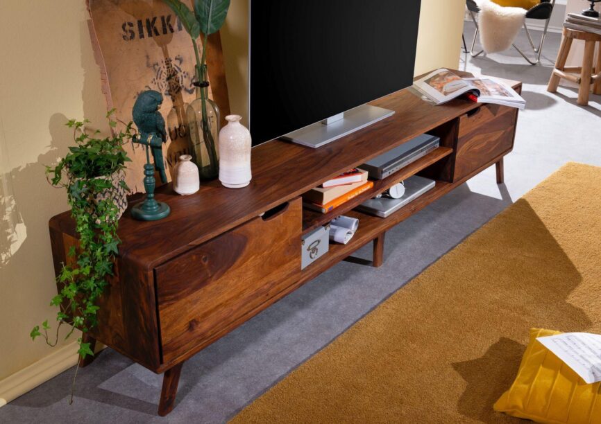 Ummed Modern Sheesham Wood TV Unit #10 - Duraster