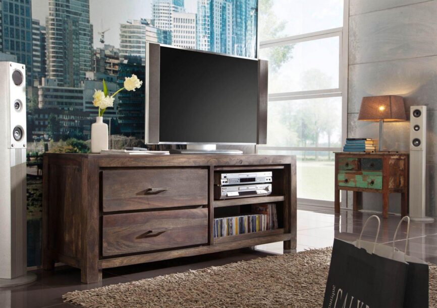 Gangaur Featured Sheesham TV Unit #2 - Duraster