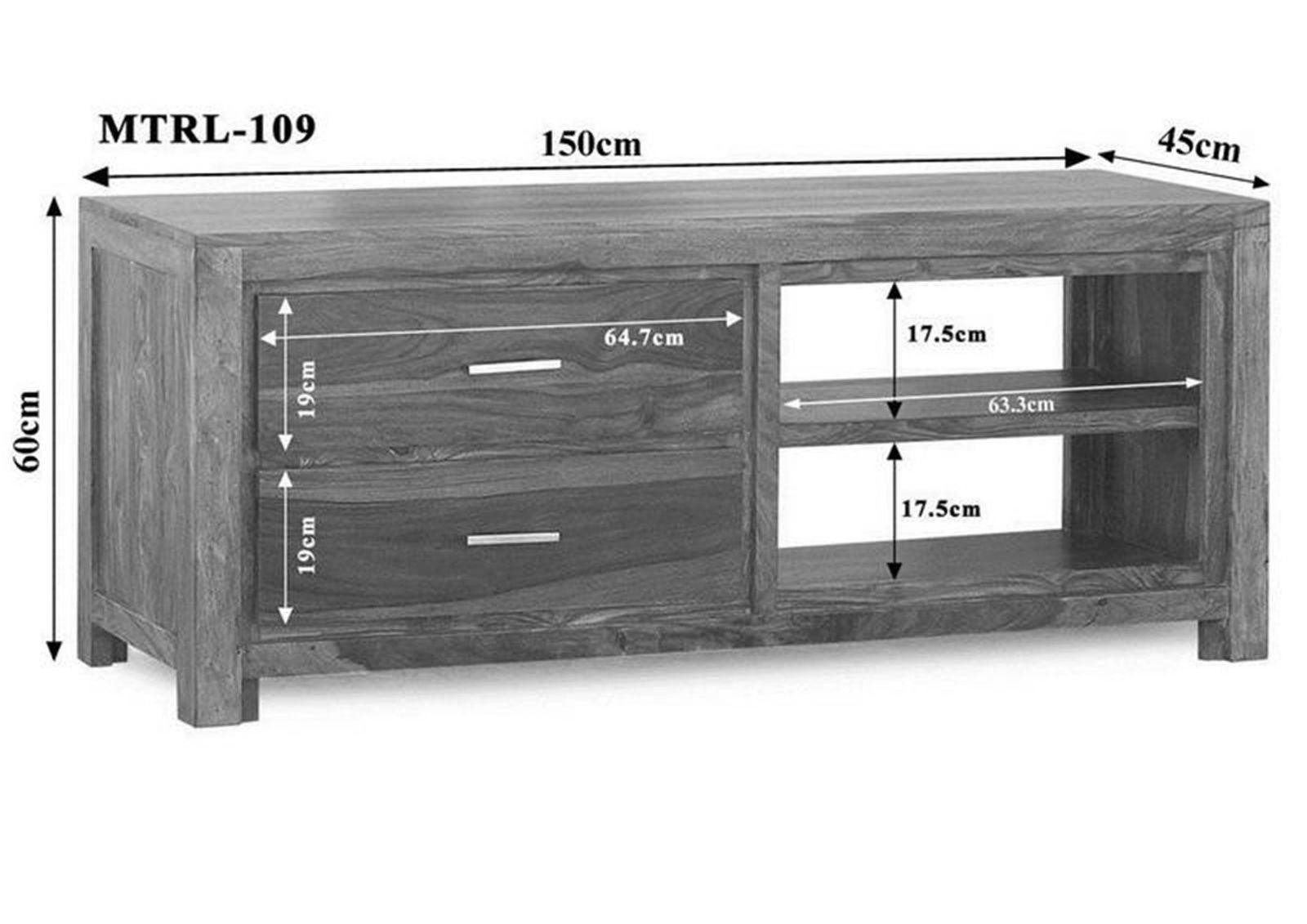 Gangaur Featured Sheesham TV Unit #2 - Duraster