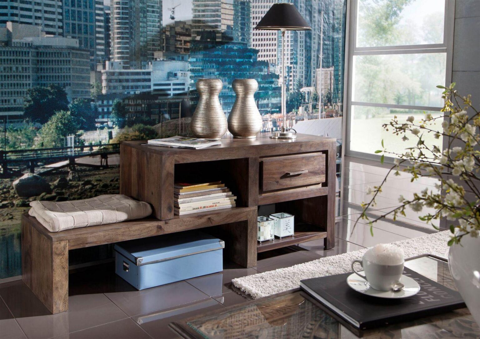 Gangaur Cool Sheesham TV Unit #1 - Duraster