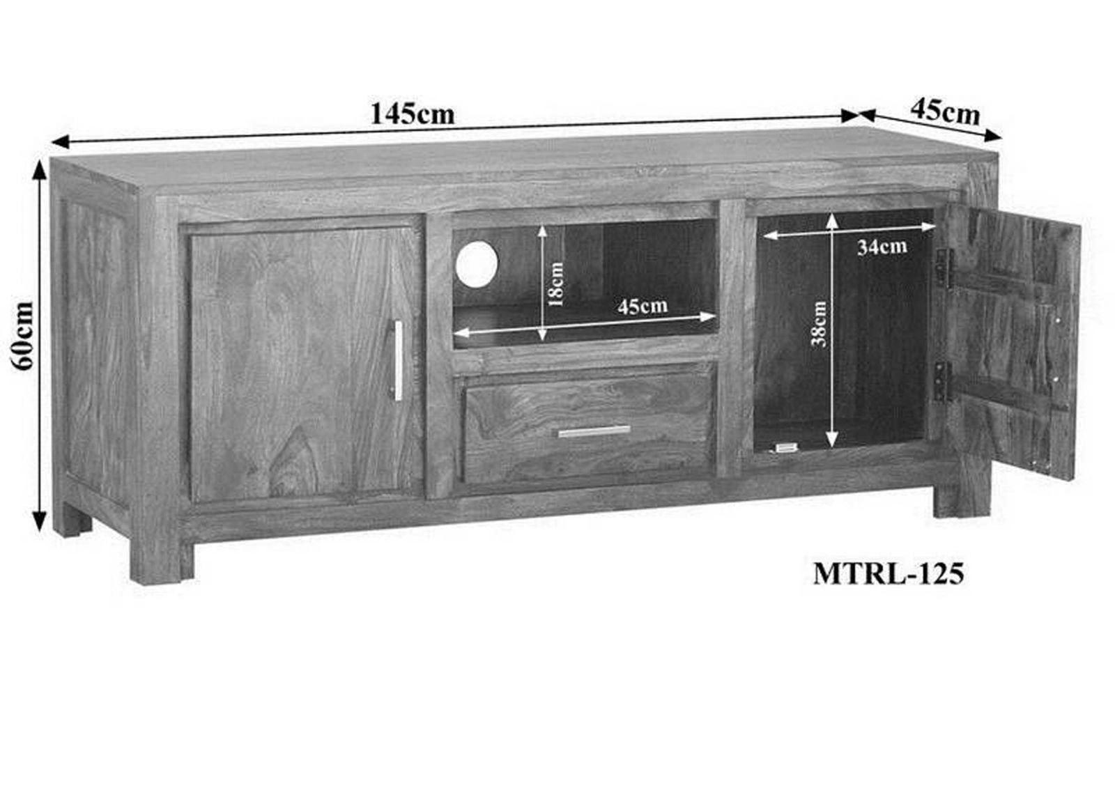 Metro New-edge Sheesham TV board #5 - Duraster