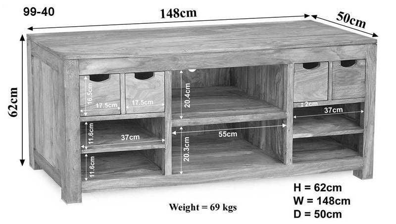 Novo Acacia Modern Wood TV Unit - Duraster