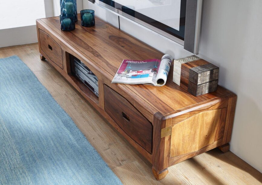 Urbane Sheesham Modernly Compact TV Unit - Duraster