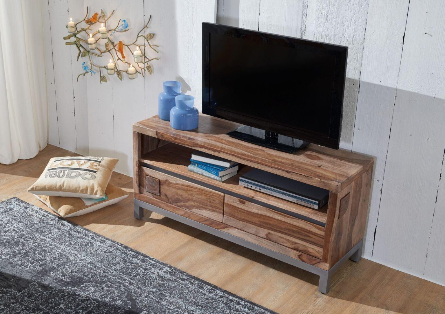 Thar Sheesham Wood Modern TV Unit - Duraster