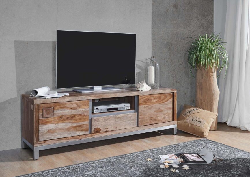 Thar Solid Wood Sheesham Modern TV / Entertainment Unit - Duraster