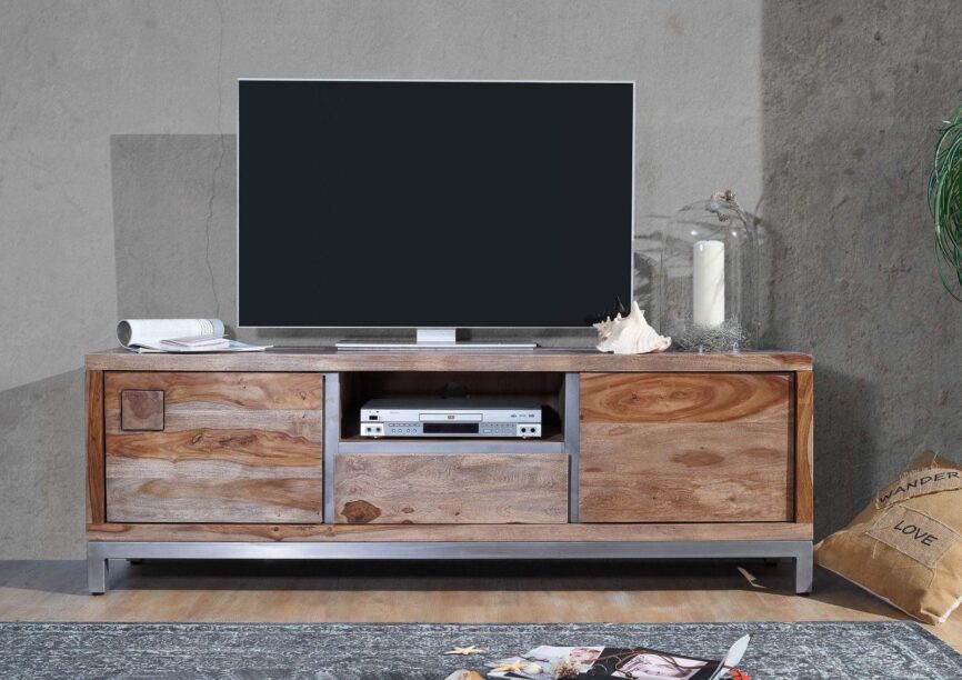 Thar Solid Wood Sheesham Modern TV / Entertainment Unit - Duraster