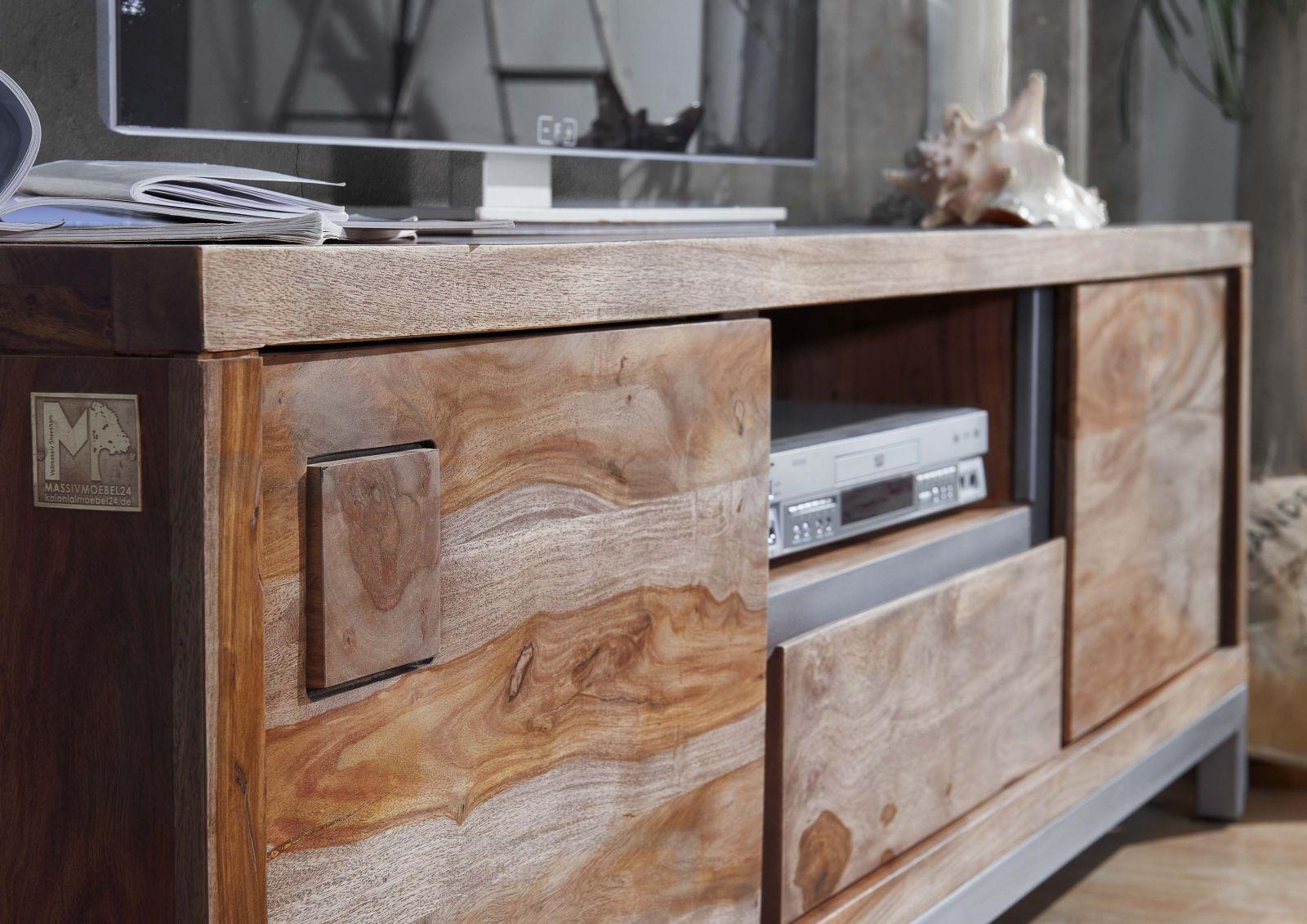 Thar Solid Wood Sheesham Modern TV / Entertainment Unit - Duraster