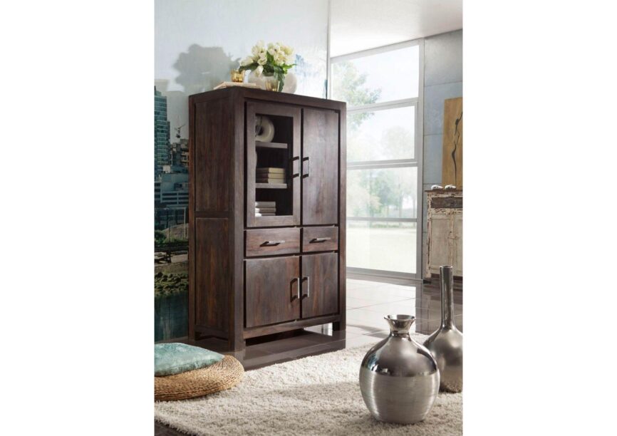 Gangaur Modern Sheesham Display Cabinet #7 - Duraster