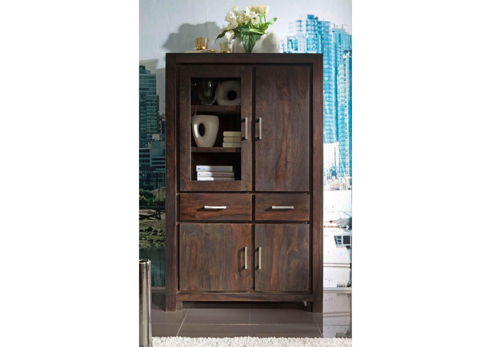Gangaur Modern Sheesham Display Cabinet #7 - Duraster