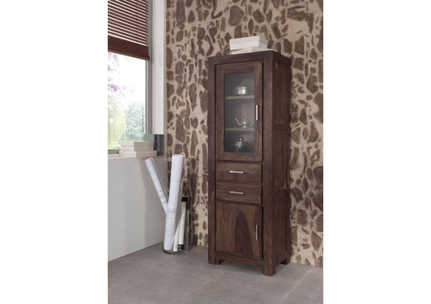 Gangaur Compact Sheesham Showcase Display Cabinet #2 - Duraster