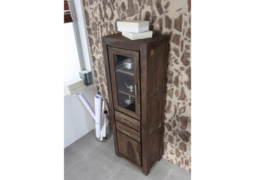 Gangaur Compact Sheesham Showcase Display Cabinet #2 - Duraster