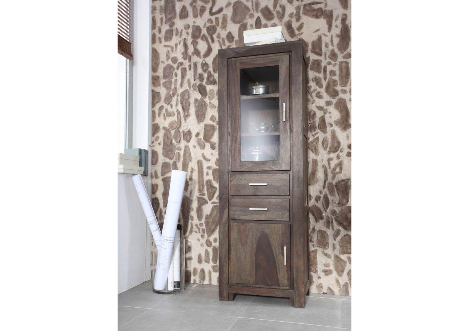 Gangaur Compact Sheesham Showcase Display Cabinet #2 - Duraster