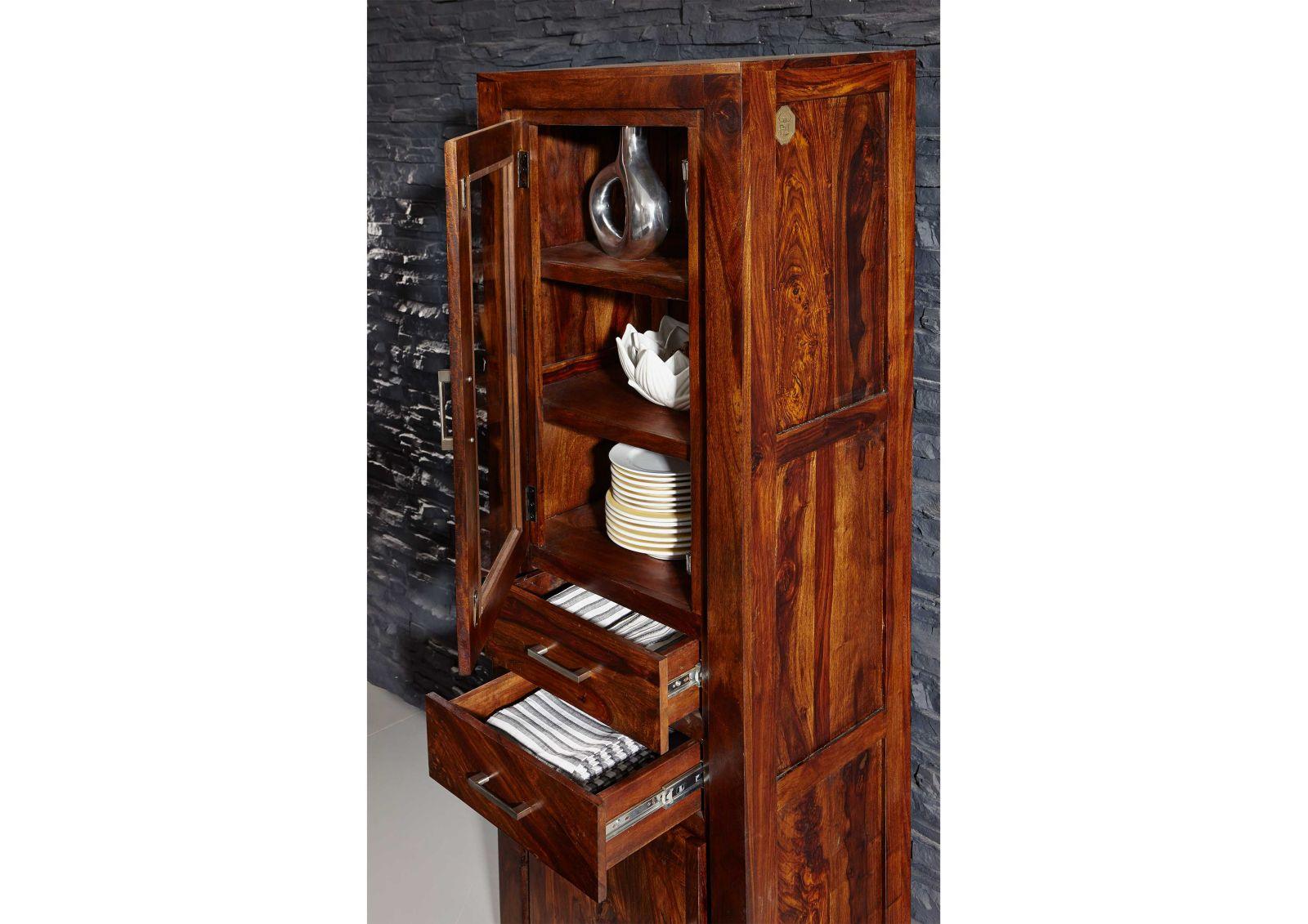 Metro Noble Sheesham Showcase Cabinet #10 - Duraster