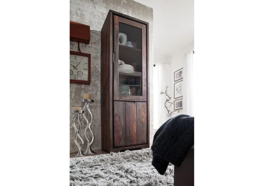 Marvel Modern Sheesham Wood Showcase Cabinet #2 - Duraster