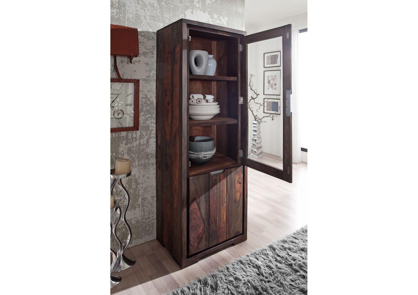 Marvel Modern Sheesham Wood Showcase Cabinet #2 - Duraster