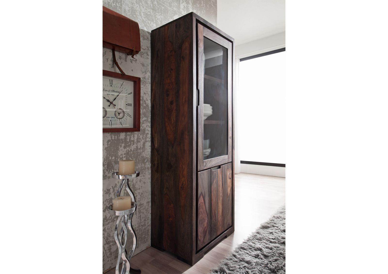 Marvel Modern Sheesham Wood Showcase Cabinet #2 - Duraster