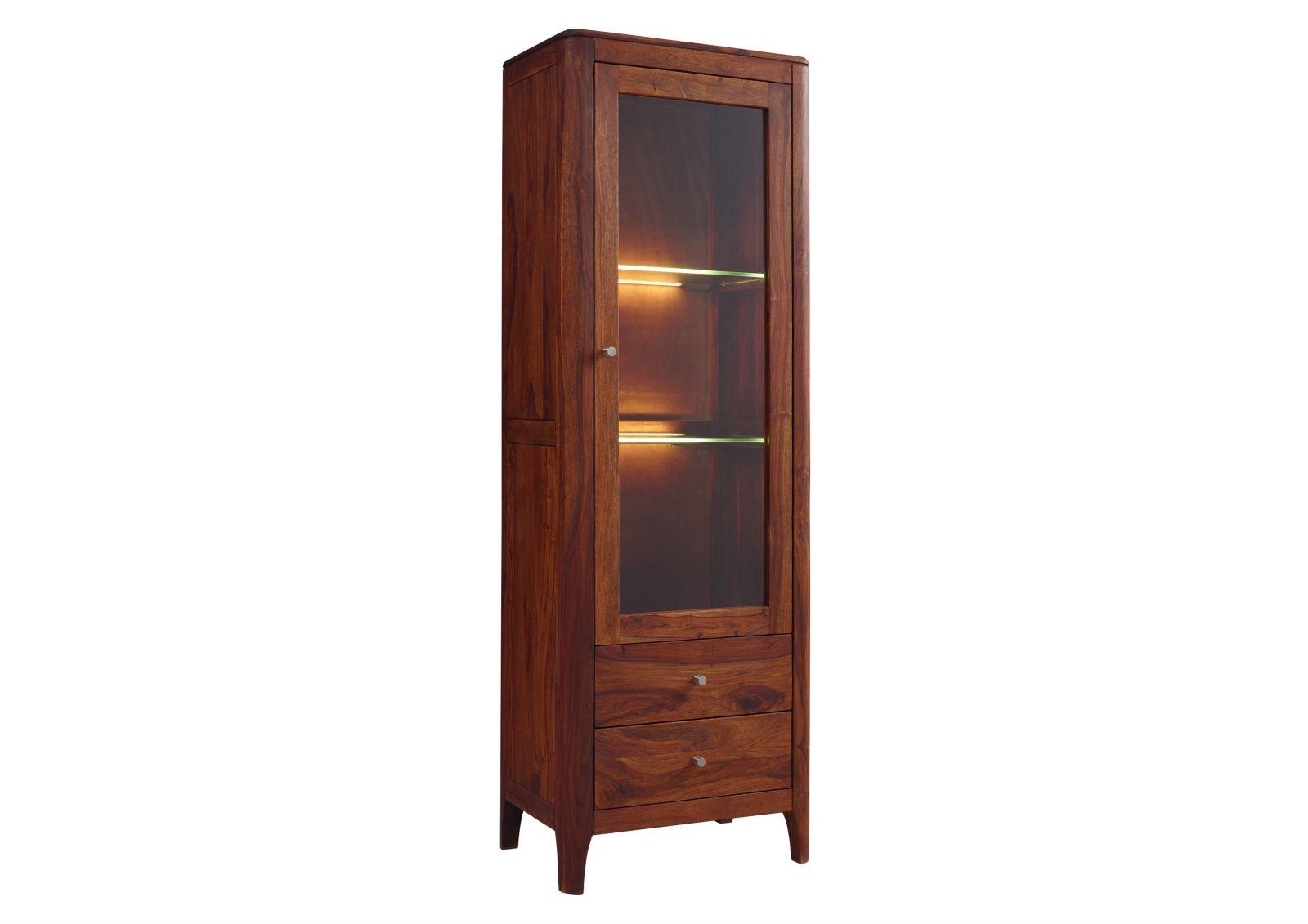Heritage Sheesham Tall Showcase Cabinet #5 - Duraster