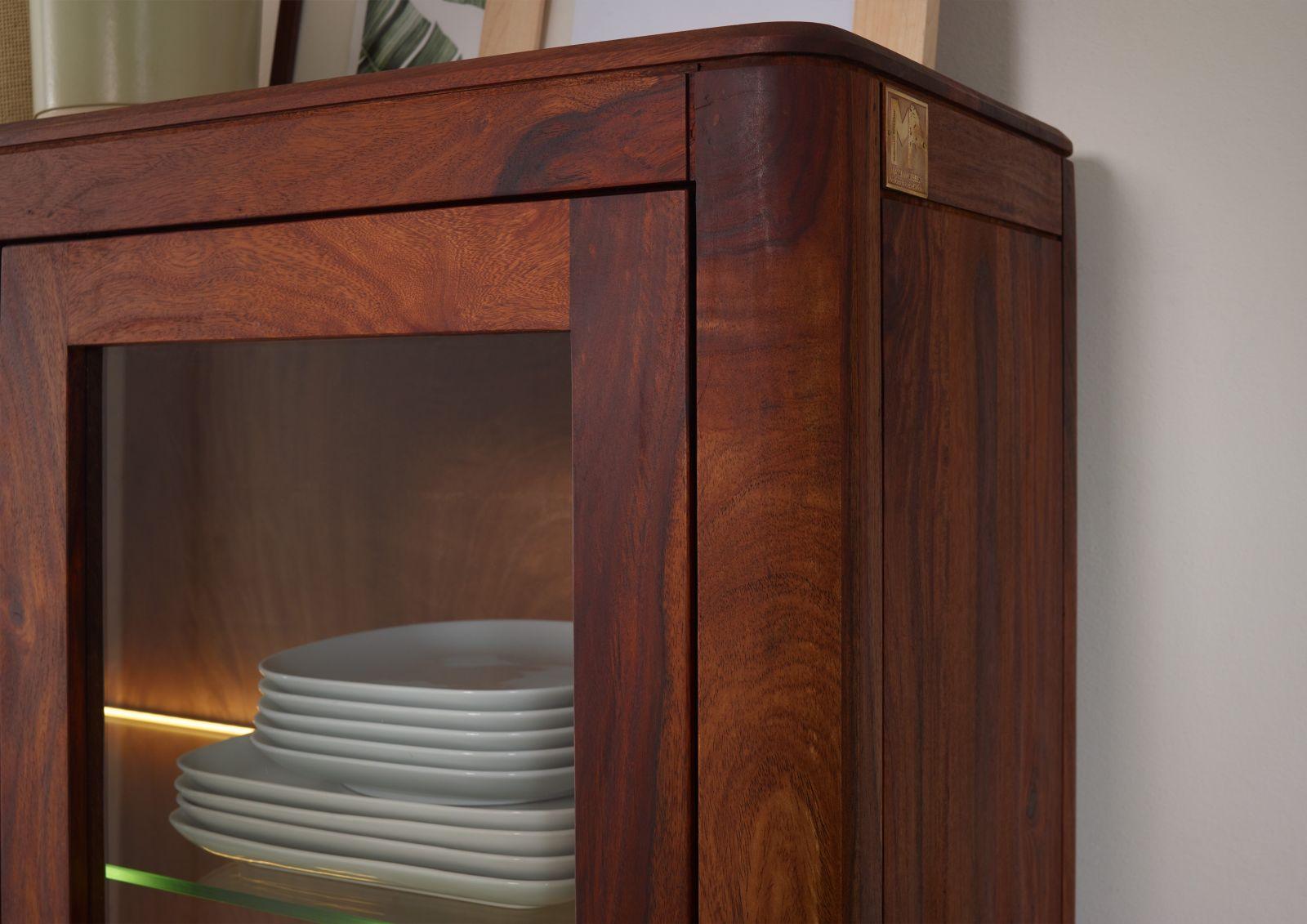 Heritage Sheesham Double Door Showcase Cabinet #1 - Duraster