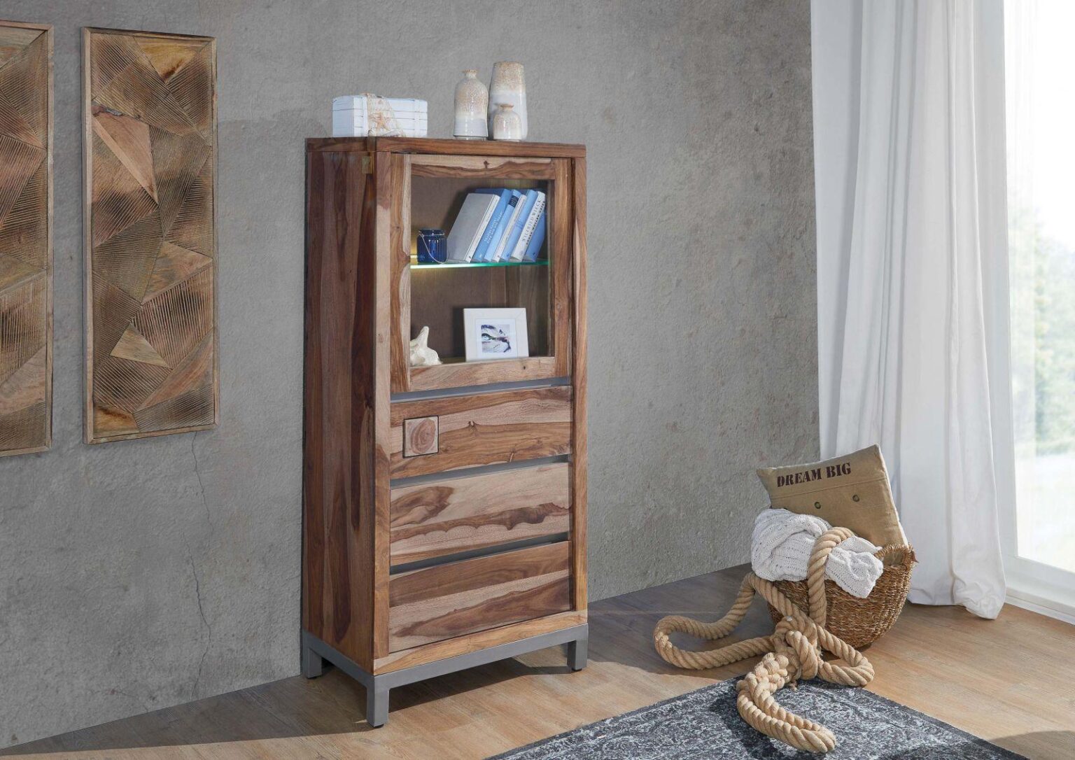 Thar Modern See-through Spacious Cabinet - Duraster