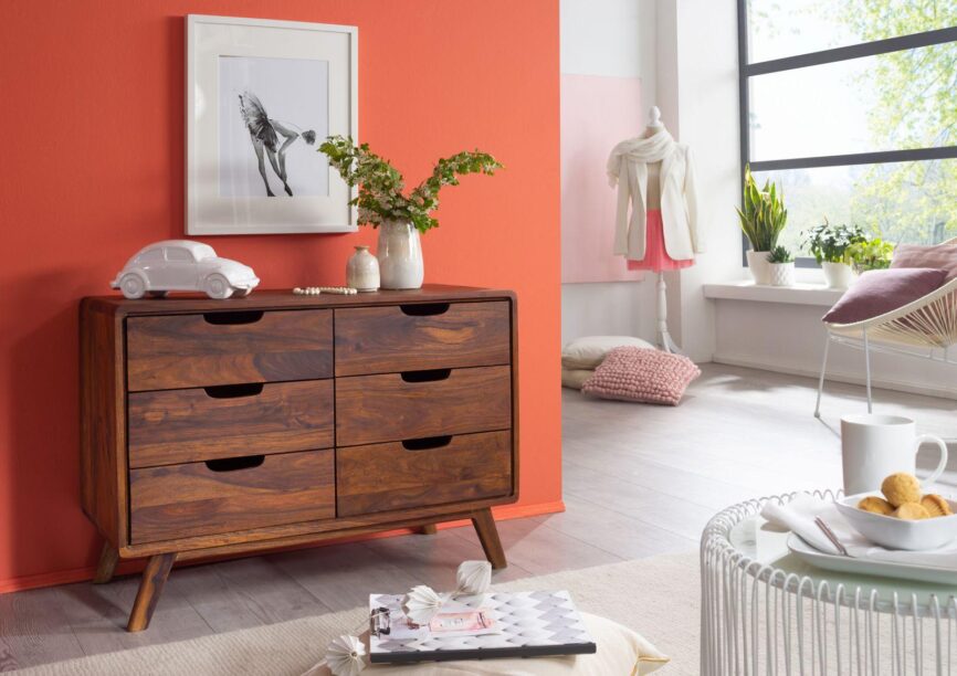 Ummed Modern Sheesham Wood Chest of Drawers Cabinet #4 - Duraster